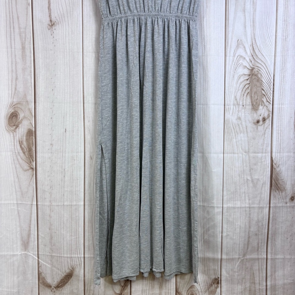 H&M Basic Short Sleeve Women's Jersey Midi Dress Waist Defined Gray Size Small - Picture 4 of 11